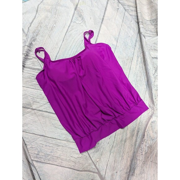 Purple Women's Swim Bikini Top - Picture 2 of 7